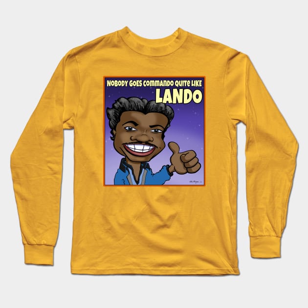 Lando Calrissian Long Sleeve T-Shirt by Smiling_Tater_Design